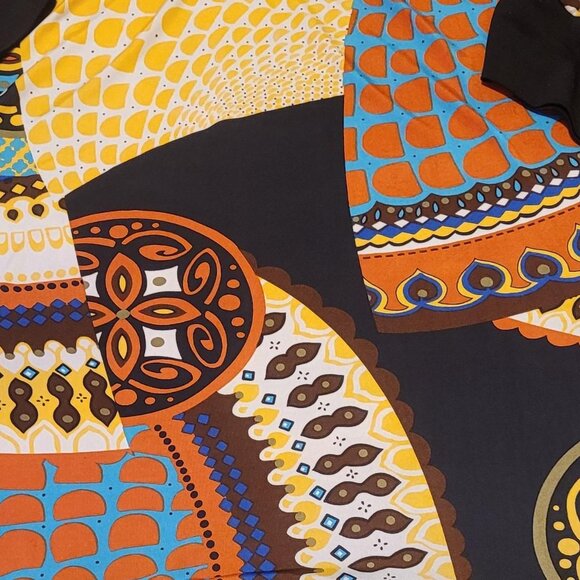 Bohemian Print Top Small Fall Earthy Tones - Picture 2 of 4